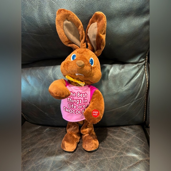 EASTER Bunny 14” Motion Chocolate Musical I GOT YOU FEEL GOOD Working - Picture 1 of 8